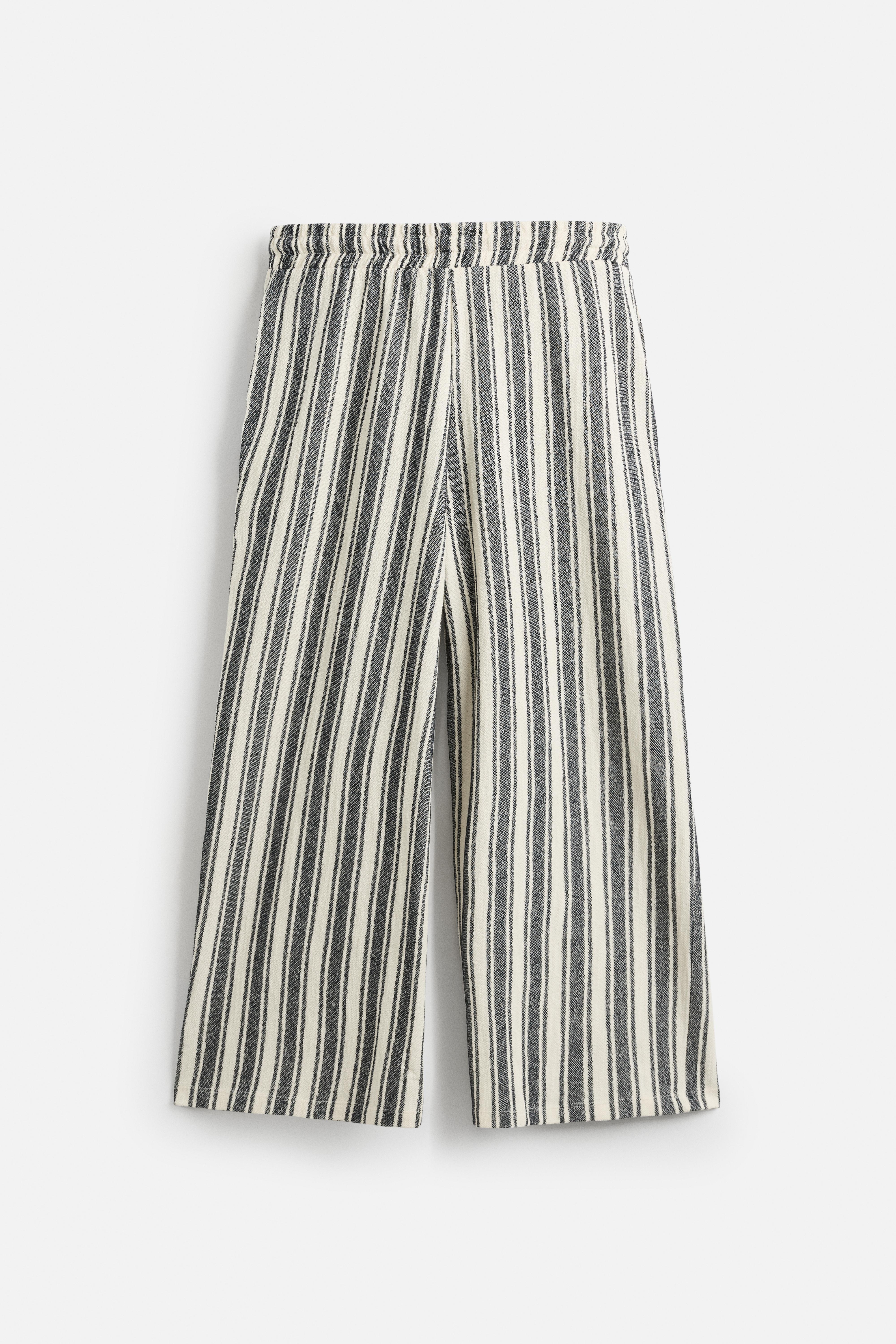 PANTALON JACQUARD RAYURES